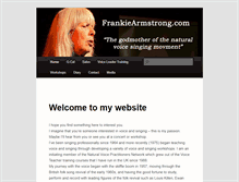 Tablet Screenshot of frankiearmstrong.com